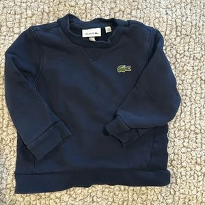 Lacoste Boys Toddler Size 4 Navy Sweatshirt